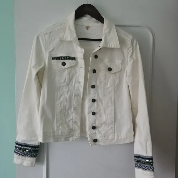 ESQUALO Jean Jacket with Sparkling Accents - Picture 2 of 10